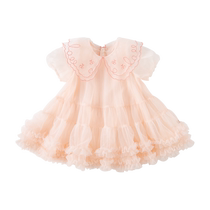 David Bella childrens skirt 2024 summer new style girls mesh dress baby tutu skirt princess skirt