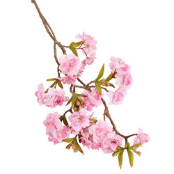 Simulation cherry blossom branches, wedding cherry trees bonsai hand -decorative flower rattan silk flowers arch living room living room background wall