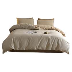 Jialiya Thickened Brushed Cotton Four-Piece Set, Pure Cotton, 2026 New Model, Fitted Sheet for Bed, Autumn and Winter Bed Sheet, Duvet Cover for Winter