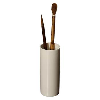 Dehua mutton-fat jade white porcelain simple pen holder ornament rack