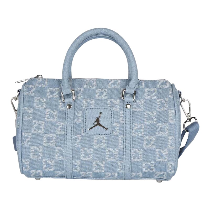 Jordan Nike shoulder bag men's bag women's bag full print retro denim sports bag hand bag IZ8440-412