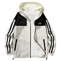 Hooded Jacket Mens 2024 Spring New Workwear Jacket Mens Trendy Autumn and Winter Casual Loose Outdoor Jackets