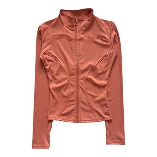 Sports long-sleeved slim yoga suit quick-drying zipper cardigan stand collar tight coat running fitness jacket top