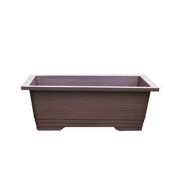 Thickened aluminum plastic stone pattern imitation purple sand extra large bonsai pot