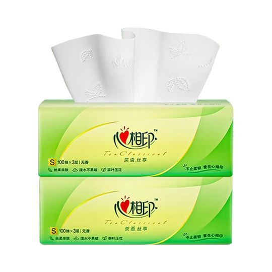 【品质推荐】心相印茶语加厚品质升级加量原木亲肤家庭可湿水擦手
