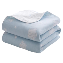 Full cotton six-floor gauze wool towels by pure cotton air conditioning by summer small blanket Childrens cover blanket office nap blankets