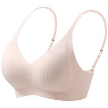 Underwear for women 2024 new popular small breast push-up bra without steel ring anti-sagging and side breasts summer thin bra