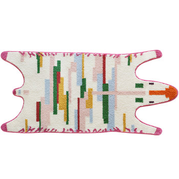 Saipos art-grade colorful soft bedside rug