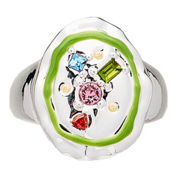 Oups! memphis series aura fragment ring