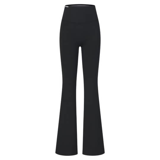 High-waisted slimming bootcut pants for spring yoga exercise