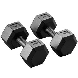 Dumbbells for Men's Fitness Home Equipment, Women's Kettlebells for Arm Muscle Training, a Pair of Hexagonal Rubber-Coated Dumbbells Set Combination X
