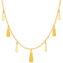 Liufu Jewelry Inspired Series Car Flowers Lock Bone Chain Gold Necklace Gold Necklace Gold Pendentif Denominated GJGTBN0015