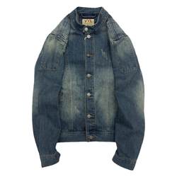 Slim denim short jacket Men's Wash made old cloth youth American workers all cotton Korean version of autumn collar jacket