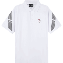 (Self-operated) EA7 Armani mens cotton double 7 logo short-sleeved POLO shirt 3RPF51 PJ3BZ