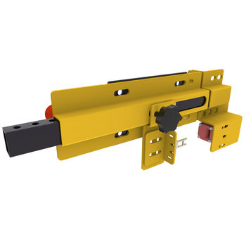 Industrial security door lock bolt