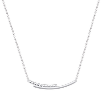 CRD PT950 Platinum Necklace Smile Curve Pendant Clavicle Chain Platinum Necklace Pendant One-piece Gift