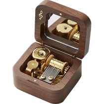 Wooden mechanical music box music box customized childrens girls birthday Chinese Valentines Day gift for girlfriend