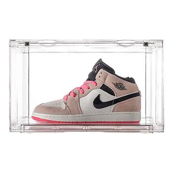 Acrylic fully transparent magnetic absorption anti-oxidation thickened shoe box