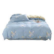 Pure cotton quilt cover 100 pure cotton quilt cover for all seasons spring new style 150x200x230 childrens student dormitory single piece