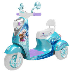冰雪奇缘儿童电动摩托车男女小孩可坐人充电宝宝三轮车电瓶玩具车