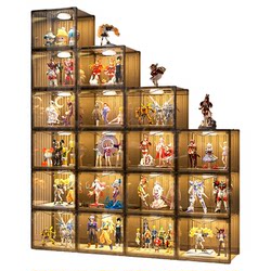 Display Cabinet Model Shelf Toy Display Stand Suitable for Lego Blind Boxes, Household Transparent Building Block Storage Box