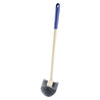 Wall-mounted long-handled toilet brush with no dead ends
