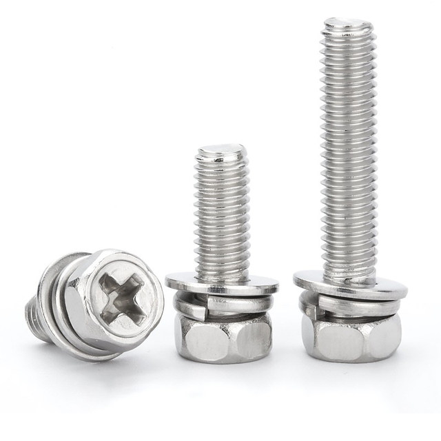 304 stainless steel cross three combination hexagon