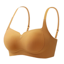 Seamless underwear for women with small breasts that push up and look bigger thin adjustable breast-retracting anti-sagging top-up bra without rims
