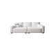 Wabi-sabi style cotton and linen straight cat scratch fabric sofa