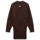 OCHIRLY off-the-shoulder collar woolen dress