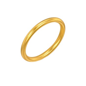 Chow sang sang ancient gold official authentic cultural blessing ring gold pure gold small tail ring 93711r
