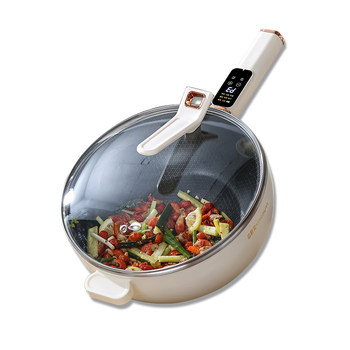 Five-layer steel honeycomb non-stick inner liner high-power electric frying pan