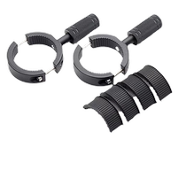 Motorcycle LED spotlight bracket bumper shock absorption modified pipe clamp aluminum alloy expansion bracket external light fixture