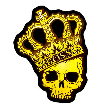 Csgo Merchandise Game Physical Stickers Holographic Titan Crown 10cm Waterproof and Wear-Resistant Navi Car Computer