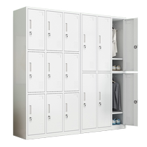 Single-door locker employee dormitory iron cabinet with lock household floor-standing storage cabinet single-column locker with lock