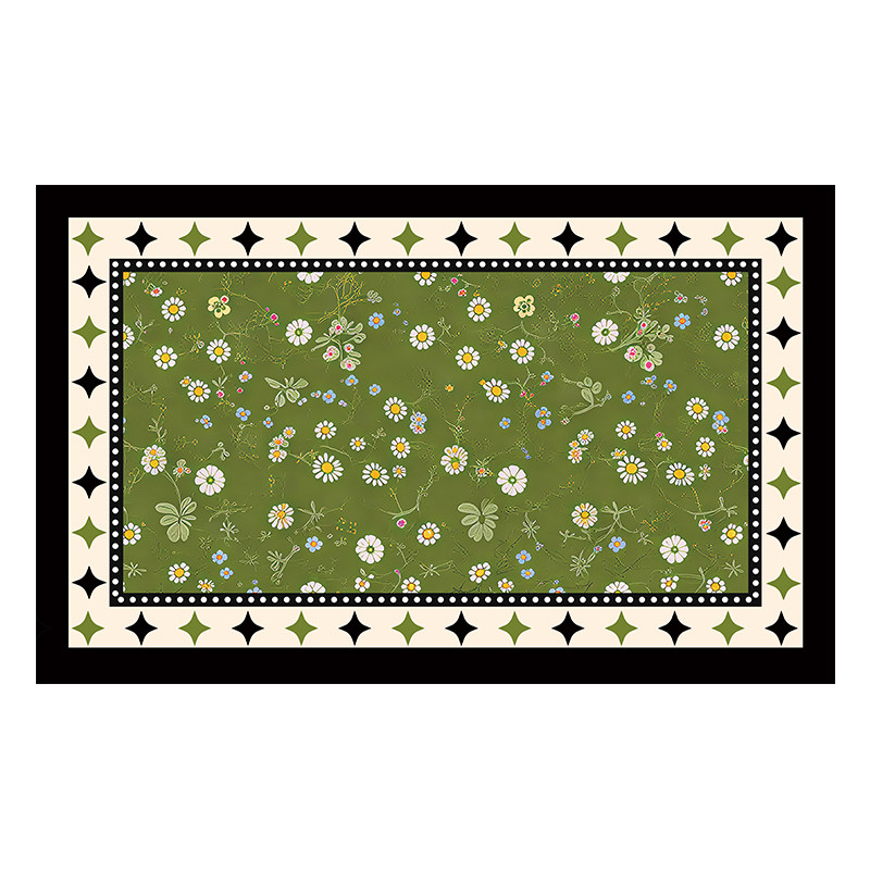 Kitchen oil-proof, slip-proof and waterproof cuttable and thickened floor mat