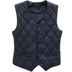 Men's down cotton vest autumn and winter short style inner wear close-fitting warm vest winter middle-aged and elderly dad men's waistcoat