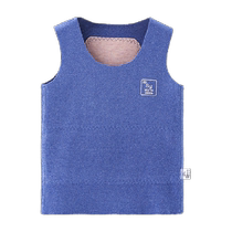 European pregnant childrens German velvet vest thickened with velvet warm boys and girls inner wear belly protection baby vest autumn and winter style