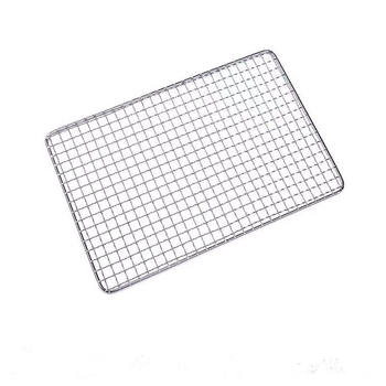 Rectangular barbecue net for drying and oiling disposable