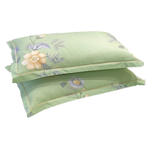 A pair of pure cotton pillowcases for home use 48cmx74cm single childrens pillowcase thickened and brushed