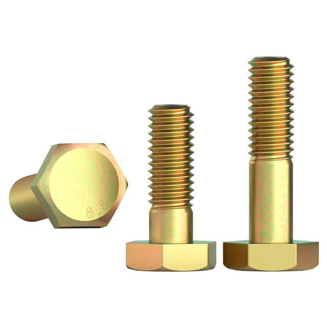 Double Saint outer hexagonal carbon steel grade 8.8 blue and white zinc Double Saint outer hexagonal carbon steel grade 8.8 blue and white zinc