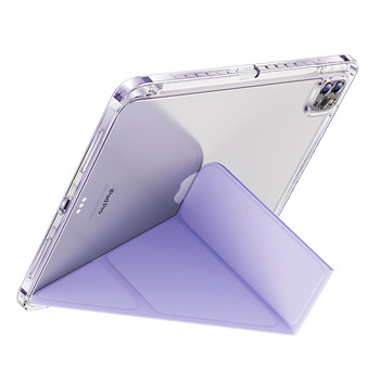 2024 new ipad pro protective case transparent air6 protective case 5 ເຫມາະສໍາລັບ Apple ແທັບເລັດ 11 ນິ້ວຕ້ານການງໍແລະການຫຼຸດລົງ 9 ninth generation 2021 ultra-thin 10.2 rotating 8 with pen slot mini6 all-include ten