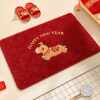 Red Year of the Horse Bathroom Floor Mat Bathroom Water-Absorbent Anti-Slip Mat 2026 New Toilet Door Plush Carpet