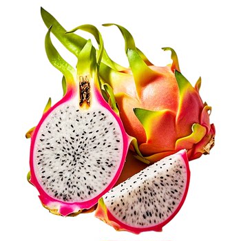 Fresh white heart dragon fruit is sweet, juicy, tender and refreshing
