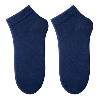 100% cotton 10a antibacterial business short socks for men