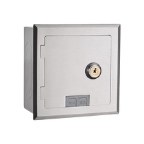Concealed concealed wall ground socket burglar-proof box in stainless steel with lock ground insert bottom box bank prison guard