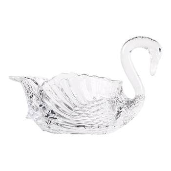 Fashionable light and luxurious transparent crystal glass creative fruit plate