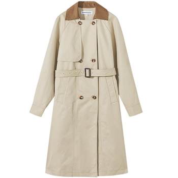 Metersbonwe long contrasting color windbreaker