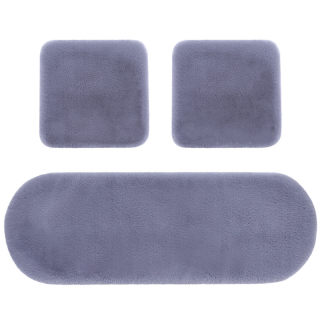 汽车坐垫单片三件套冬季毛绒无靠背单个短毛方垫前排单座通用座垫