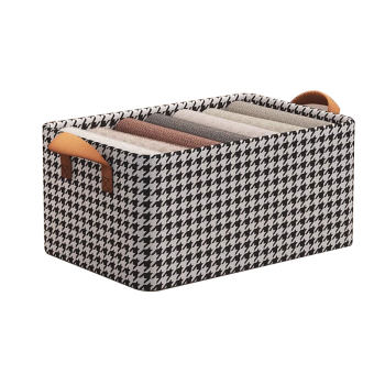Drawer storage basket wardrobe layered fabric clothing artifact household finishing box clothes storage box underwear folding